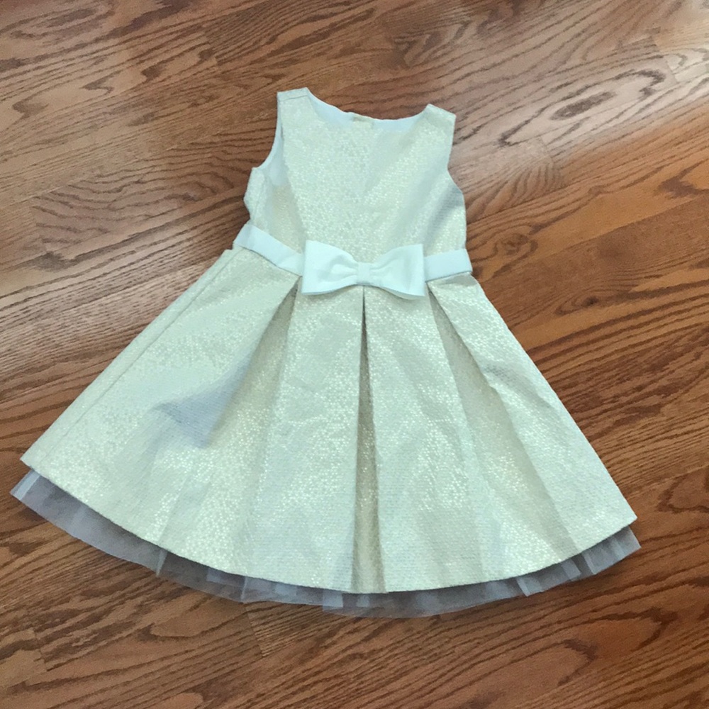 Gold Kids Gymboree Dress (Girls) with Bow on Front